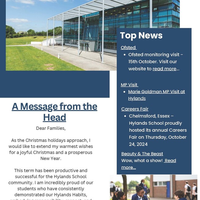 Autumn Term 2024 Newsletter