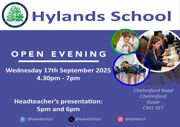 Open Evening Flyer 2025